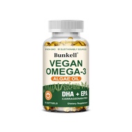 Vegan Omega-3 Algae Oil | Plant-Based DHA & EPA | Sustainably Sourced | Heart Brain & Eye Health | F