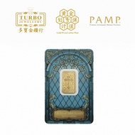 TURBO [5GM] PAMP Cross of Christianity Gold Bar 9999Gold