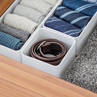 日本霜山 PET抽屜分隔/鏡櫃用可層疊收納盒(加深款)-S-3入