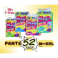MAGIC PANTS BABY DIAPER by 45+7free pads (MEDIUM-3XL)