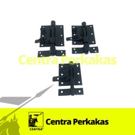 EURO Black Latch Lock Holder for 2.5' Inch (60mm) Padlock