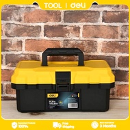 Deli Tool box 15-inch/18-inch/20-inch Heavy Duty Tool Box Toolbox Double Layer Plastic Tool Box
