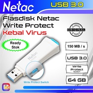 Flashdisk Write Protect Netac 64GB USB 3.0 U335S Flashdisk Kebal Virus