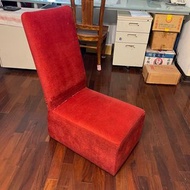 二手可折式28公分紅色椅子