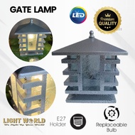 Outdoor Pillar Light Nordic Lighting Best Seller Silver Outdoor Gate Light Pillar LAMP Lampu Pagar