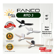 (SG LOCAL SELLER) FANCO RITO-3 SMART WIFI DC CEILING FAN W REMOTE CONTROL(3 blades, 46''/52'')