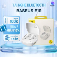 Baseus Bowie E19 TWS Bluetooth wireless headphones in Stellar White color with vivid sound