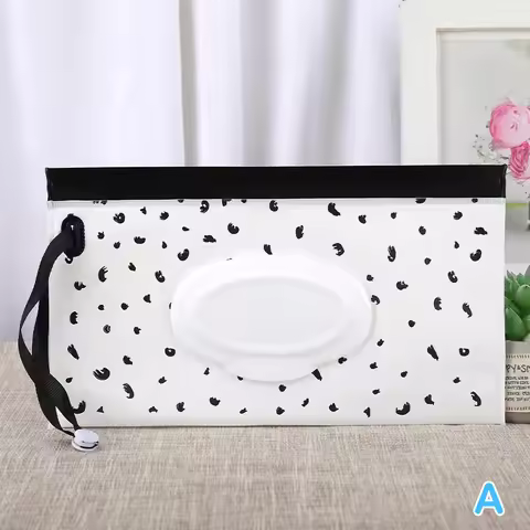 Portable Baby Wet Wipes Bag Tissue Box Container Eco-friendly Reusable Wipes Storage Clamshell Baby 