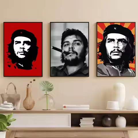 Che G-Guevaras Poster Self-adhesive Art Waterproof Paper Sticker Coffee House Bar Room