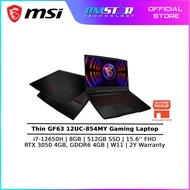MSI Thin GF63 12UC-854MY (i7-12650H/8G/512GSSD/RTX3050_4GD6/15.6"FHD 144Hz/W11/2YR)