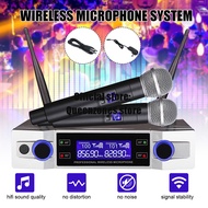 2 Channel 2 Cordless Professional UHF Wireless Microphone System Handheld Mic Kraoke Speech Party supplies Cardioid Microphone