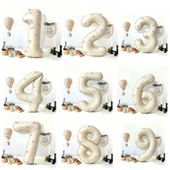 Birthday Party Decorations 32inch Number Balloon with Bows Ribbon For Kids Debut 30 40 50th Backdrop