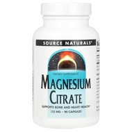 Source Naturals, Magnesium Citrate , 133 mg , 90 / 180 Capsules