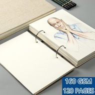 【READT STOCK】32K素描本160克重款麻布封面美术绘画本素描本32K Sketchbook 160g heavy linen seal20260118