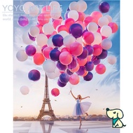 Godz J3 K3  DIY oil painting paint by number Painting by numbers Paris balloon tower 40x50cm  s1