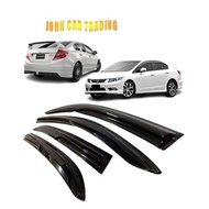 Honda Civic FB Window Door Visor Mugen Full Set 4pc Civic 2012 2013 2014 Door Visor