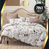CADAR COMFORTER 5D (7IN1) WITH COMFORTER 100% COTTON BEDSHEET QUEEN/KING READY STOCK IN MALAYSIA