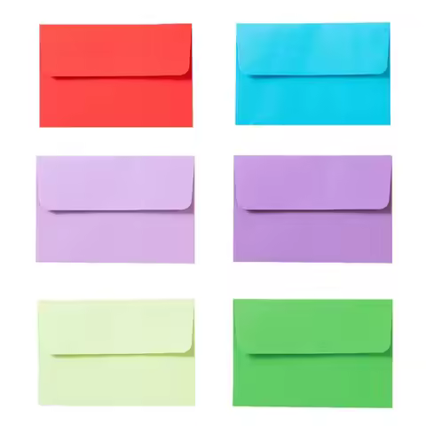 50pcs A6 Invitation Envelopes 4x6 inch Cards - A7 Gift Envelope for 5x7 inch Wedding Holiday Birthda