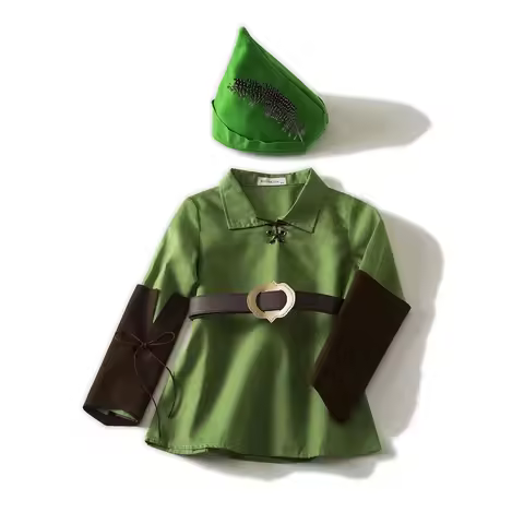 Peter Pan Costume, Costumes for animators, Anime costumes, Peter Pan costume 3 piece felt dress, Hal