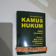 KAMUS HUKUM BAHASA BELANDA-INDONESIA-INGGRIS TERLARIS.