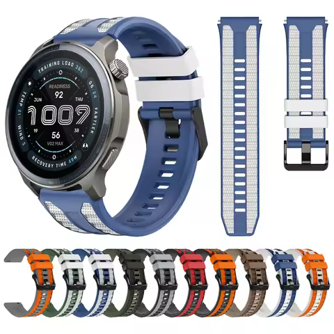 22mm Silicone Watchband For Amazfit Balance 2 / Bip 6 5 / Cheetah Pro Strap Wristband For Amazfit GT