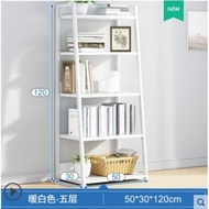 (5 Tiers) Steel Book Shelf Steel Rack Storage Rack Modern Style (L50 x W30 x H69/97/120 cm)