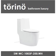 torino  WC 1003 One Piece  Wash Down Water Closet 250mm 10 Inch S-Trap Toilet Bowl (Jamban) 马桶