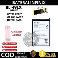 BATTERY infinix hot 12 X6817 / HOT 12I X665 / HOT 20S X6827 BL49LX BL-49LX 5000MAH ORIGINAL WITH WAR