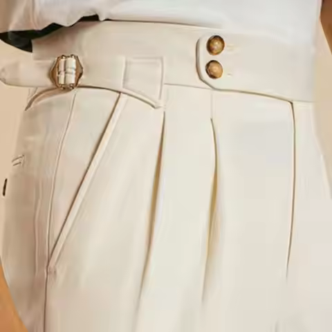 High Quality Trousers Pant For Man Black Apricot Office Trouser Men Business Casual Pant British Soc