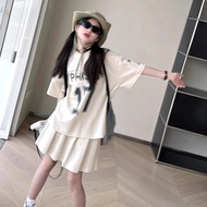 3-14Y Áo thun tay ngắn mùa hè cho bé gái Váy JK cỡ trung và lớn thời trang mùa hè cho trẻ em