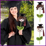 Graduation Flower Bouquet Crochet Bouquet Graduation Bouquet Handmade Crochet Doll Doctoral Hat Boy 