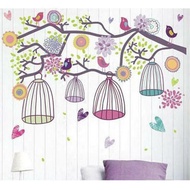 Colorful cage wall sticker / AY993