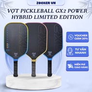 [GENUINE] GX2 Power Hybrid Limited Edition Pickleball Racket – Carbon Surface, Strong Typing, Good C