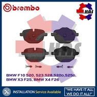 Brembo Rear Disc Pad Brake Pads for BMW F10 520, 523,528,520d,525d, BMW X3 F25, BMW X4 F26