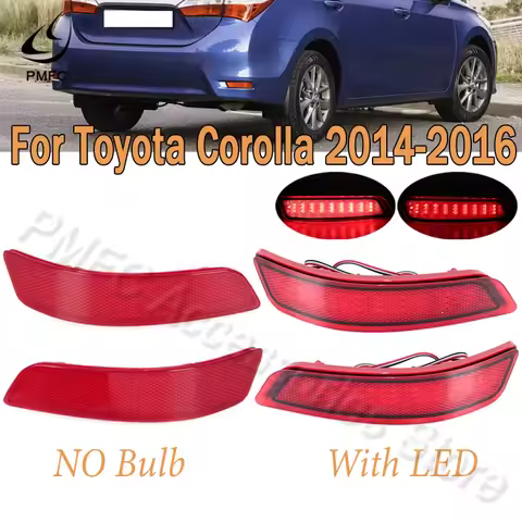 Rear Bumper Brake Light LED Light Or Reflector Stop Lamp Signal Fog Lamp For Toyota Corolla 2014 201