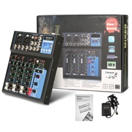 NEW BAXS Mixer audio 4 channel murah MG04BT/MG07BT Professional Audio Mixer 4/7 Channel Built-in EQ 