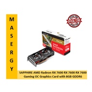SAPPHIRE AMD Radeon RX 7600 RX 7600 RX 7600  Gaming OC Graphics Card with 8GB GDDR6