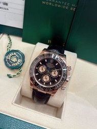 傳承名錶🔱  Rolex Daytona玫瑰金黑面🖤（原裝鱷魚皮帶🐊）型號：116515LN年份：2016 98%新