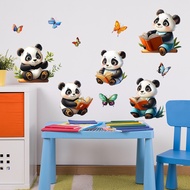 Panda Pattern Stickers Animal For Decorating Room Walls Children's Decoration Wall Classroom FUN-D68