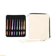 weroyal Ergonomic Grip Crochet Needle Aluminum Alloy Crochet Hook for Beginner Knitting