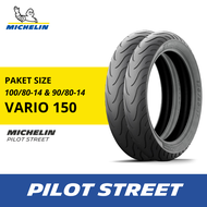 Sepasang Ban Motor Vario 150 Michelin Pilot Street 100-80 R14 dan 90-80 R14