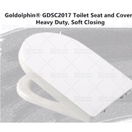 Goldolphin® GDSC2017 Heavy Duty Soft Closing Toilet Seat and Cover Suitable for Claytan USC245MSHDWT