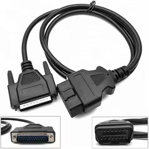 AEA6-SBB CK100 SBB PRO2 OBD2 16Pin To DB25 Cable Car Connector Extension Cable Diagnostic Tool Cable