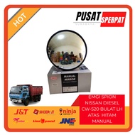 EMGI - rearview mirror emgi nissan diesel CW-520 CW520 black manual round upper LH 6423