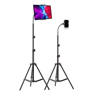 Tripod Floor Stand tablet holder for iPad pro 12.9 air 2 3 4 pro 9.7 20 To 50 Inch height Adjustable Mount for iPhone 12 mini pro promax mobile Stand Live broadcast Online Class