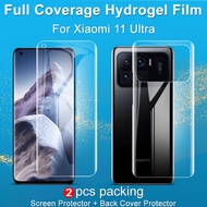Imak Xiaomi Mi 11 Ultra Full Cover Screen Protector Xiomi Mi11 Ultra Soft Clear Rear Back Hydrogel Film