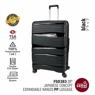 SAMEL 28" FGD 383 JAPANESES CONCEPT EXPANDABLE ANTI THEFT ZIPPER PP LUGGAGE