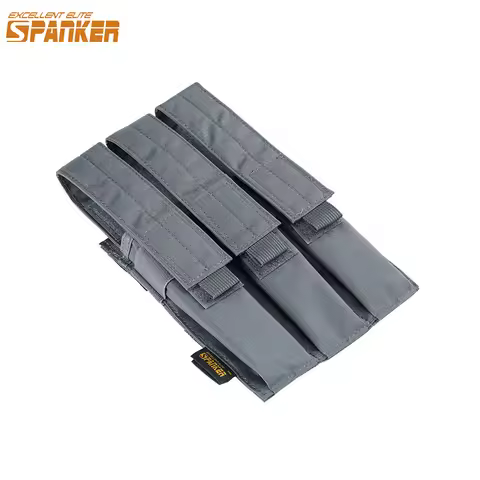 EXCELLENT ELITE SPANKER MP5 MP7 KRISS Triple Magazine Pouch MOLLE Open Top Mag Pouch Carrier Hunting