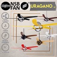 NSB URAGANO AC MOTOR 54 INCH REMOTE CEILING FAN