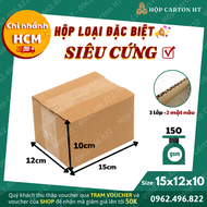 Combo 100 hộp carton đóng hàng 15x12x10 size nhỏ tiện lợi đựng phụ kiện mỹ phẩm giá gốc tận xưởng - 
